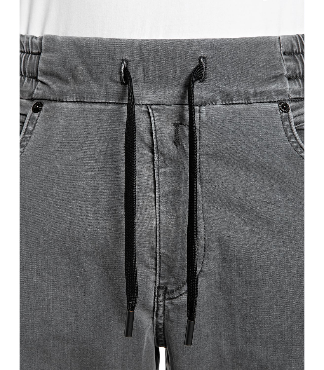 リラックステーパードLANNY Touch ブラックデニム 詳細画像 グレー 5